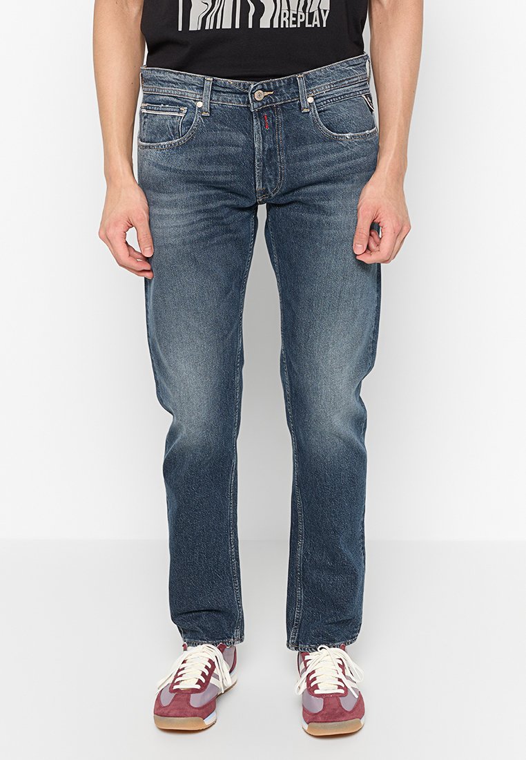 Replay Straight leg jeans blauw