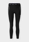 TECHFIT WORKOUT COLOR BLOCK 7/8 - Leggings - black/carbon