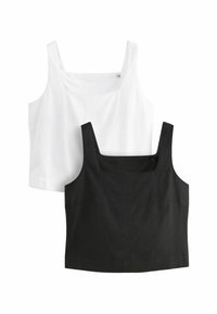 THE SET 2 PACK REGULAR FIT - Top - black white