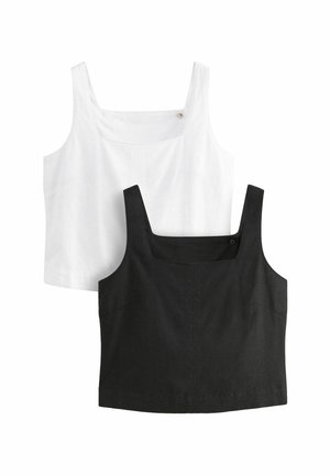 2 PACK REGULAR FIT - Top - black white