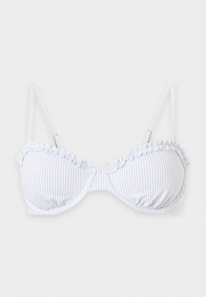 Hollister Co., MERROW BALCONETTE - Haut de bikini - blue/white