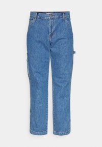 DPWORKWEAR STRAIGHT  - Tesařské džíny - mid blue stone