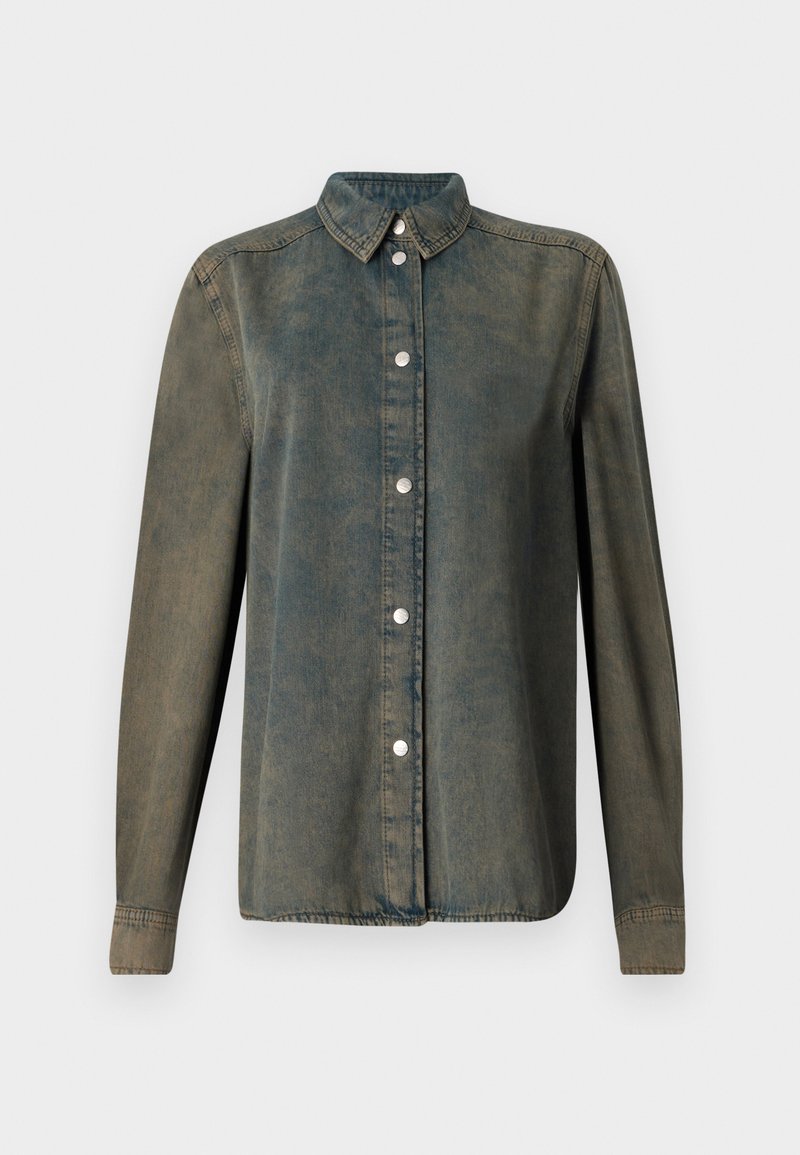 Mads Nørgaard Overhemdblouse donkergroen