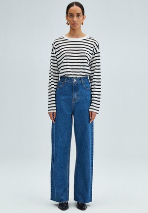 HIGH WAISTED - Džíny Straight Fit - denim