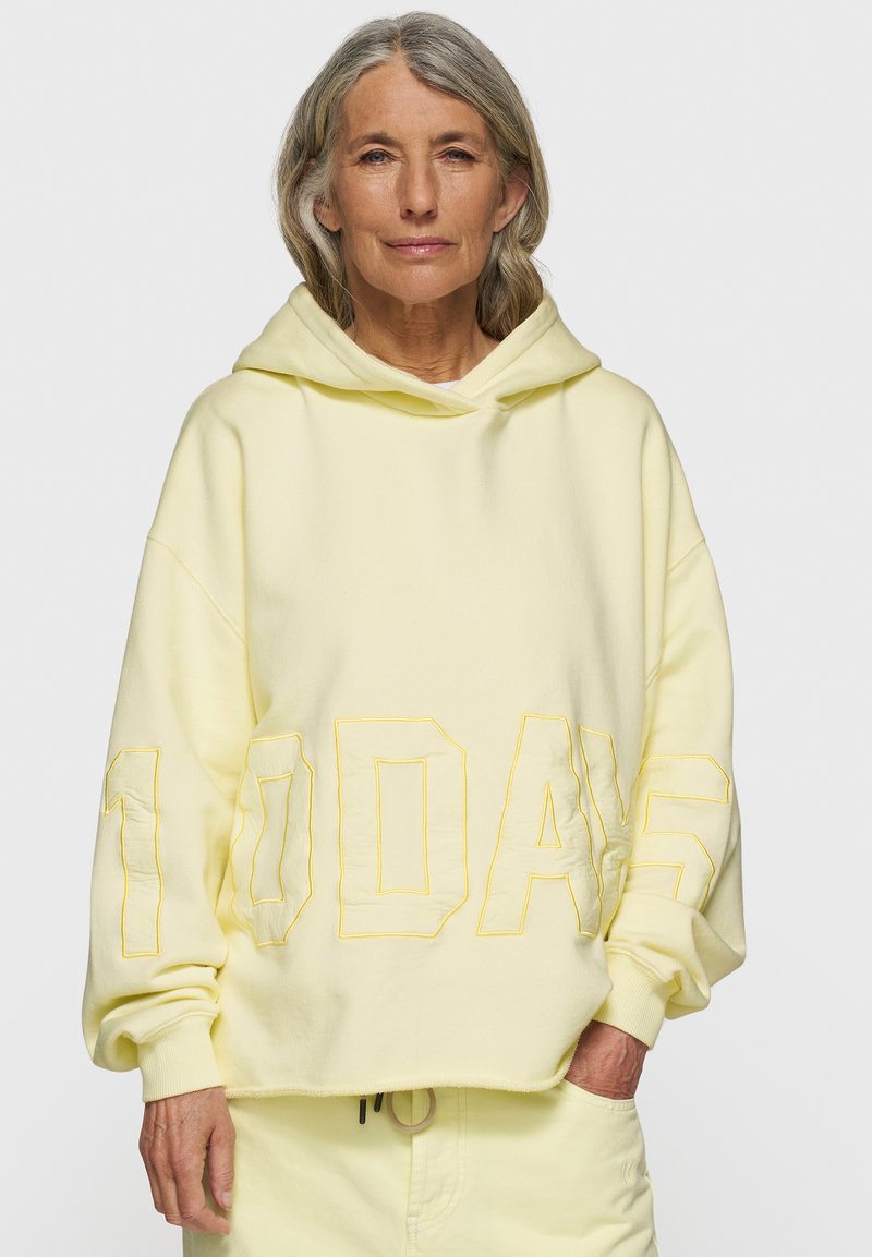 10DAYS Sweat à capuche - pastel yellow