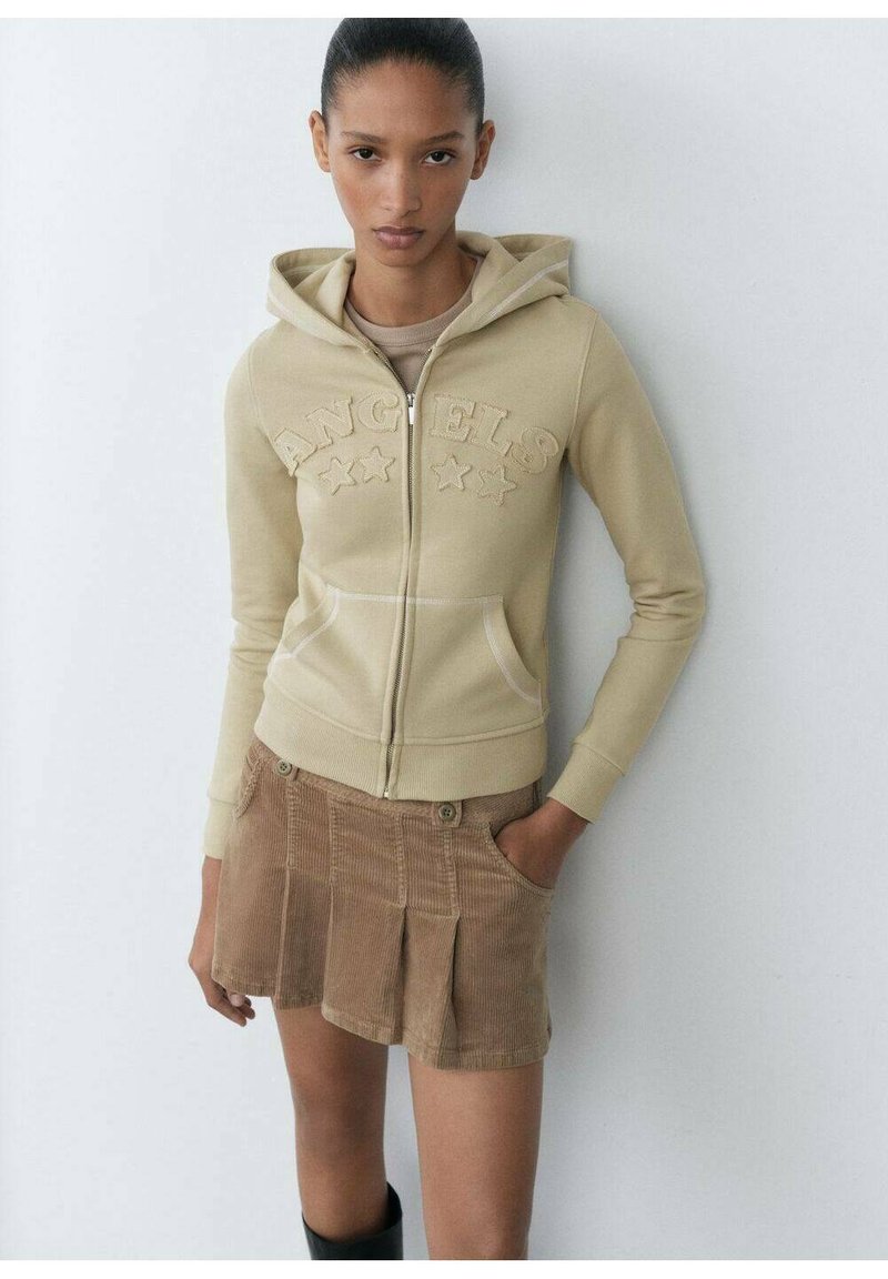 Mango Felpa con zip - beige