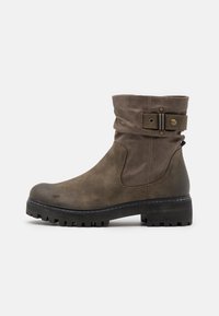 s.Oliver Platform ankle boots - khaki