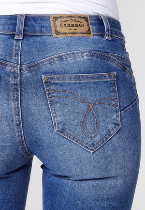 Koroshi Denim shorts - azul osc   dark blue