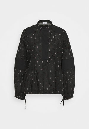 Button-down blouse - black
