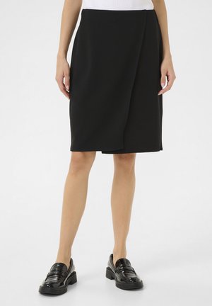 KATHEA - Wrap skirt - black deep