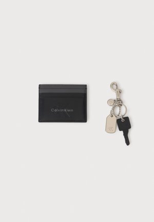 Calvin Klein, LEATHER CARDHOLDER AND KEY FOB SET - Ключодържател - black