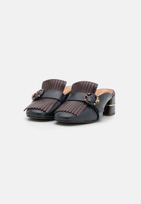 Tory Burch Slip-ins med hög sula - dark blue