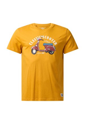 Denim Factory, SCOOTER TEE - T-shirts print - mustard yellow
