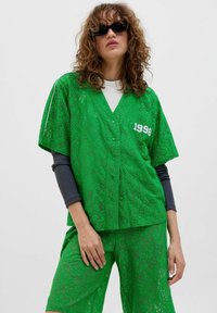 JJXX JXSTINE - Bluza z gumbi - green bee