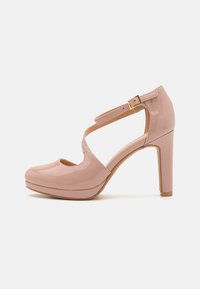 Apavi ar platformu un papēžiem - light pink