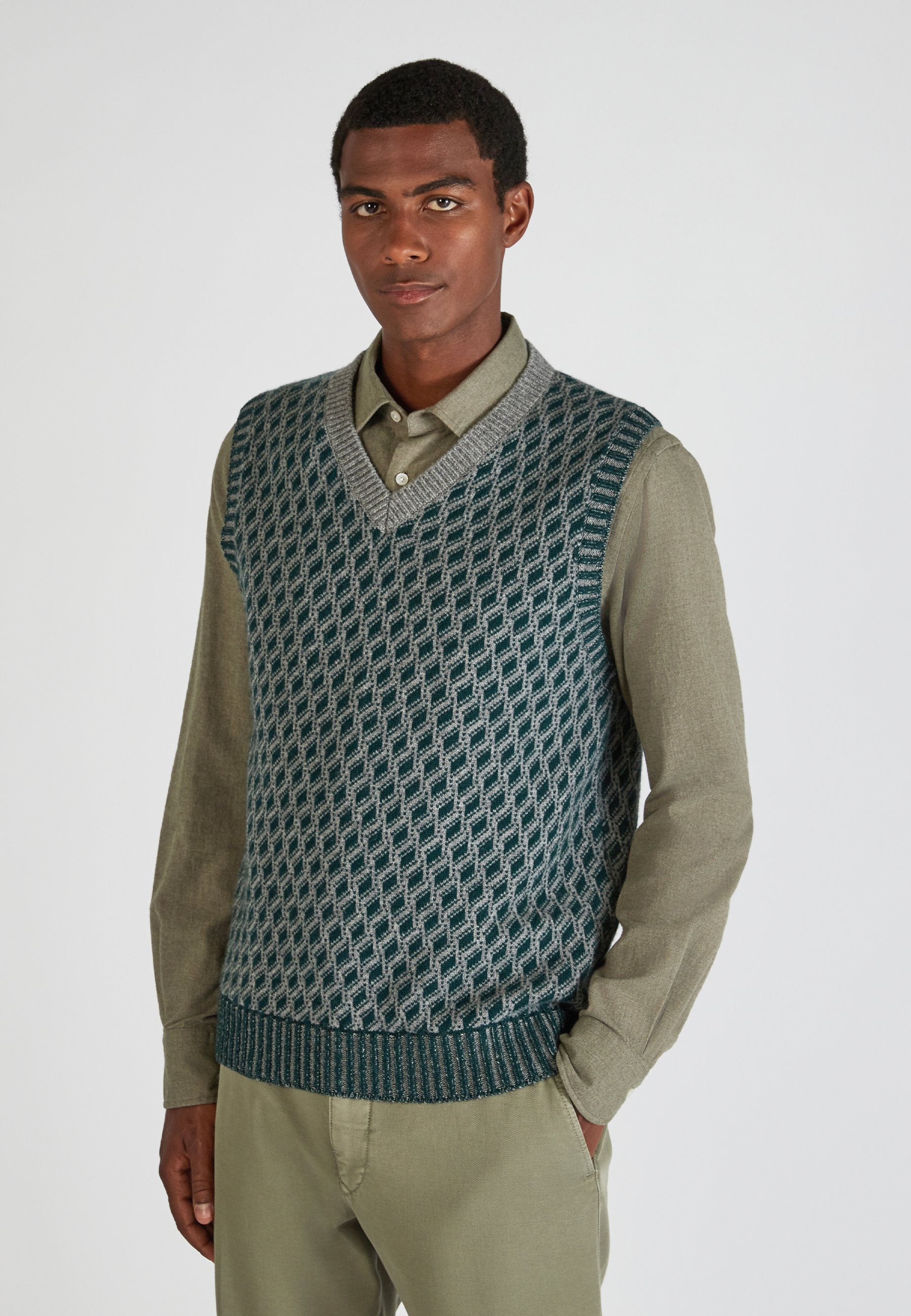 Slowear ZANONE Pullover grey forest/gris