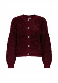 JDY EIRA LIFE ONECK - Cardigan - cabernet