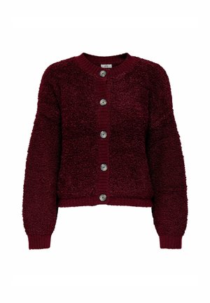 JDY EIRA LIFE ONECK - Kardigan - cabernet
