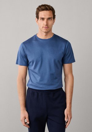 Hackett London, HACKETT LONDON BASIC T-SHIRT TTVL PIQUE TEE - Camiseta básica - airforce blue