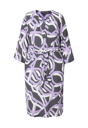 Ulla Popken, ABSTRACT SHORT SLEEVE  - Robe de jour - asphalt
