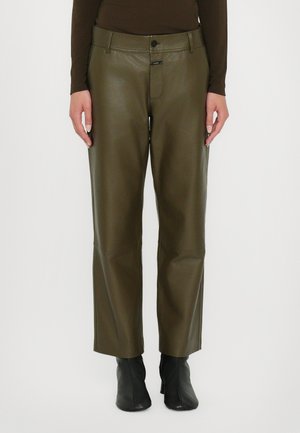 SERANDON - Lederhose - marsh green