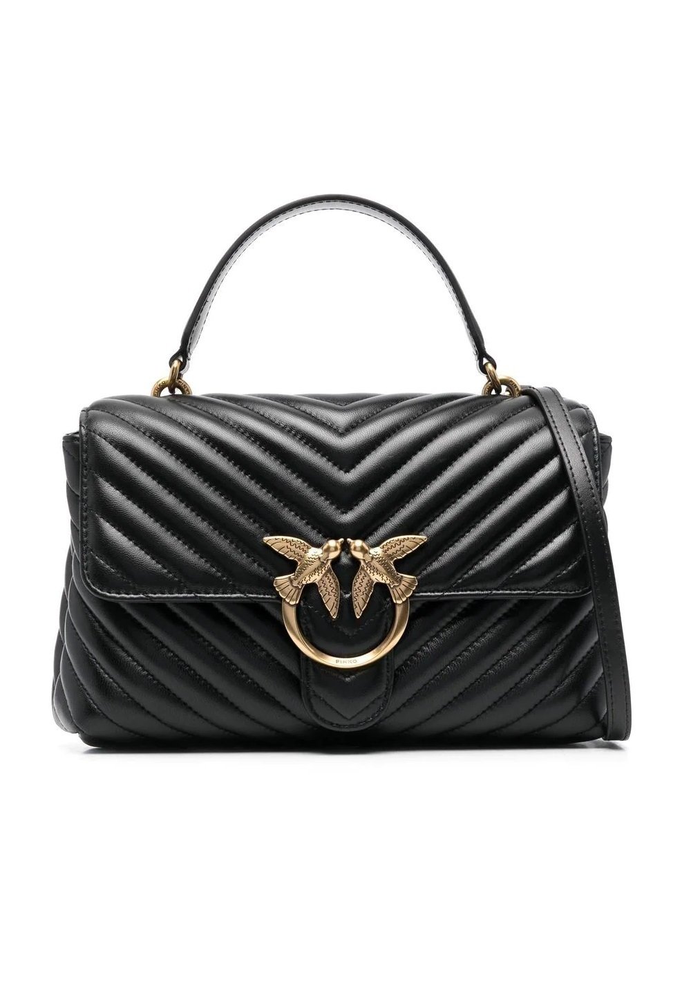 Pinko CLASSIC MONO MANICO CHEVRON Handbag nero/black