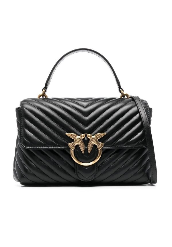 CLASSIC MONO MANICO CHEVRON - Handtasche - nero