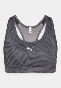 BRA PADDED RIBBON STRIPE PRINT - Sports-BH-er med medium støtte - dusky gray