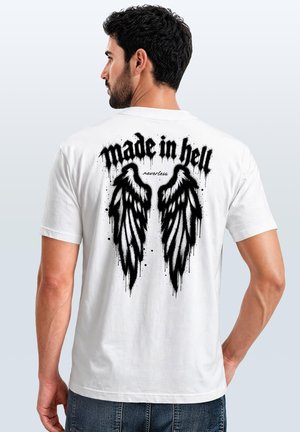 Neverless, Print T-shirt - weiß