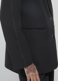 Calliope MONOPETTO IMPUNTURE A CONTRASTO - Blazer - ultrablack