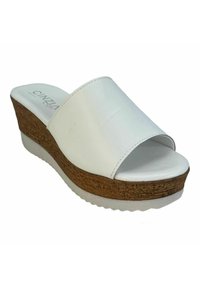 Cinzia Soft Ciabattine con tacco - off white