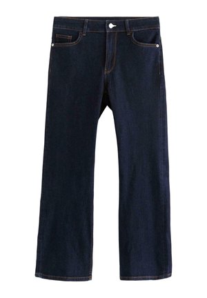 KAREN CROPPED WITH MID WAIST - Jeans a zampa - dark denim