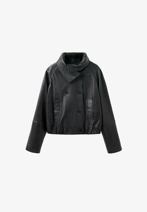 Mango, ADULT - Veste en cuir - black