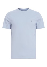 Light blue cotton t-shirt with a round neckline and short sleeves. Subtle logo embroidery on the chest. Soft texture, classic fit.