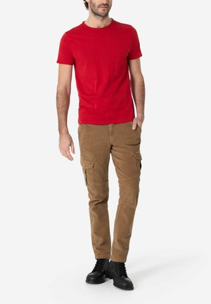SLIM KLAPPENTASCHEN - Cargohose - braun