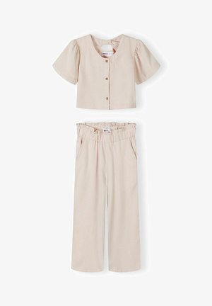 FRILL SLEEVE WIDE LEG SET - Blouse - pink