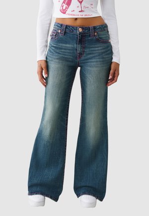 KATRINA - Flared Jeans - dark wash