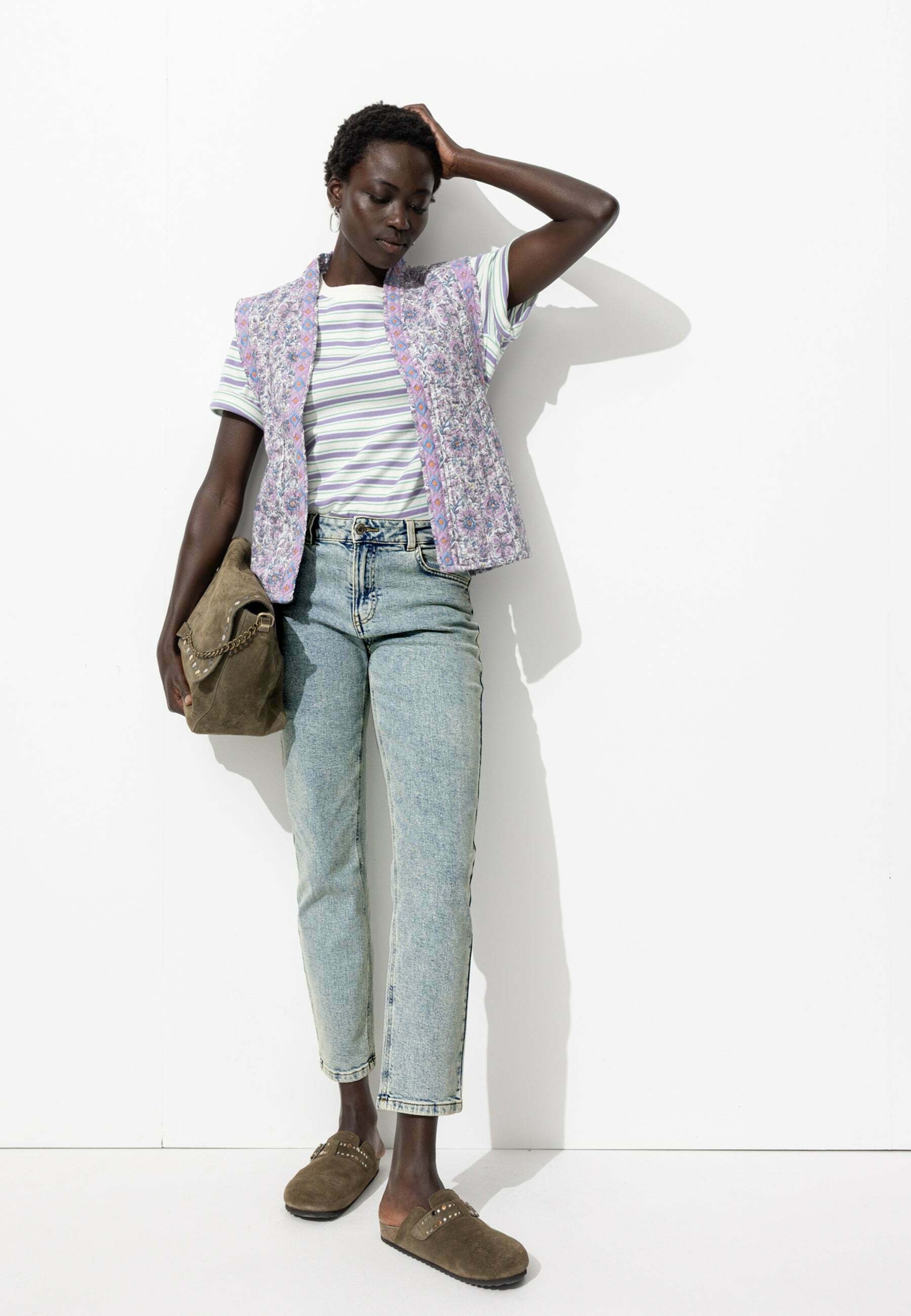 Promod GASTON CROPPED Jean slim jean clair/denim bleu gris