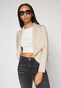 ONLY ONLLILIA LIFE SHORT - Žakete - white pepper detail/melange