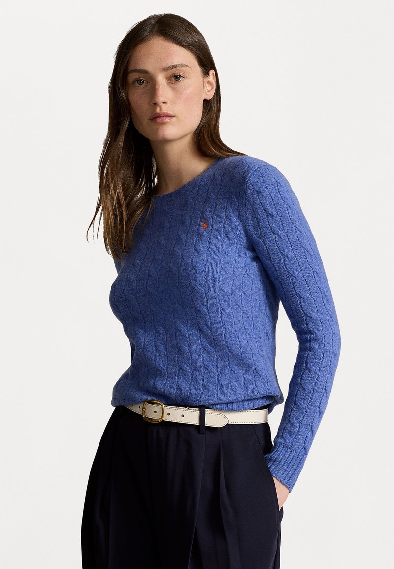 Polo Ralph Lauren CABLE KNIT WOOL CASHMERE JUMPER - Džemperis - dockside blue
