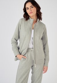 Damart Cardigan - gris chiné clair