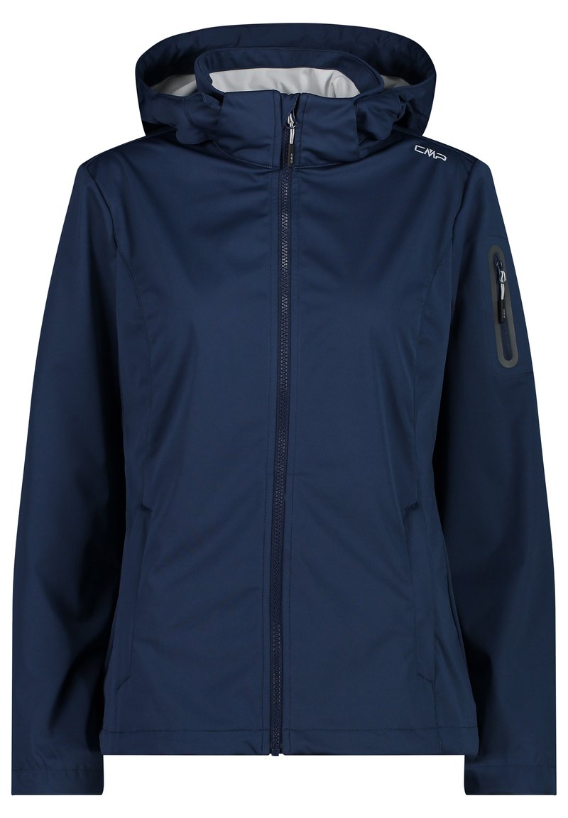 CMP WOMAN JACKET ZIP HOOD - Softshelljacke - blue ghiaccio