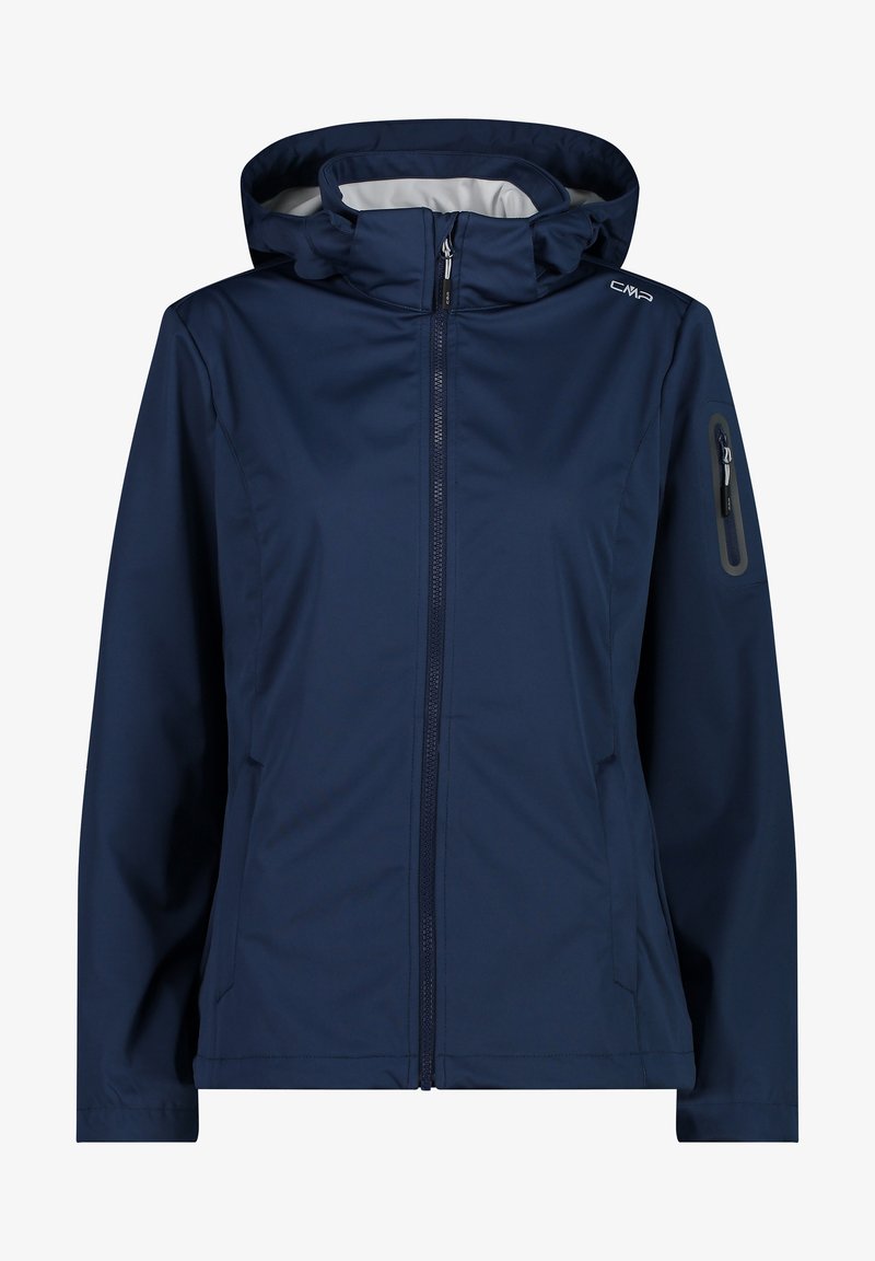 CMP WOMAN JACKET ZIP HOOD - Softshelljacke - blue ghiaccio