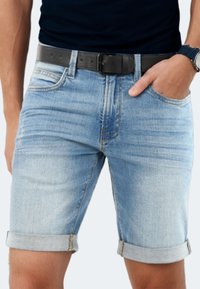 INDICODE JEANS Denim shorts - blue wash