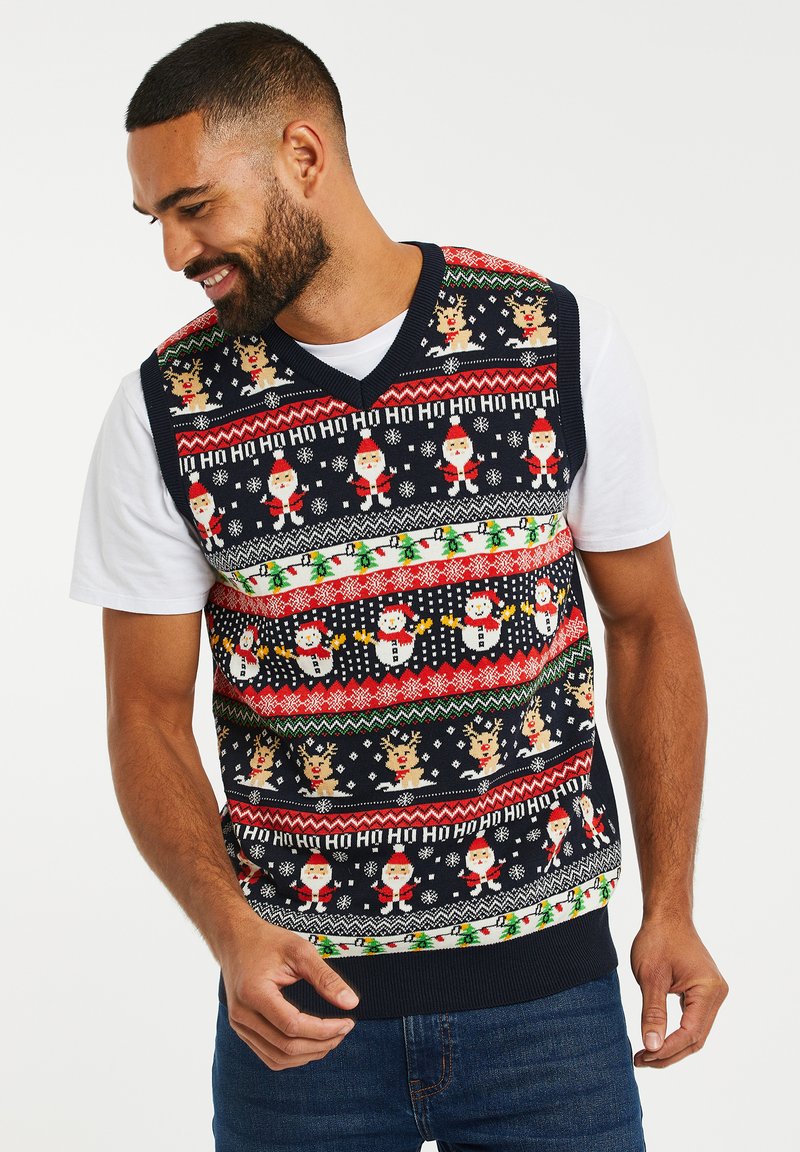 Threadbare XMAS FROSTY Neule navy/sininen Zalando.fi