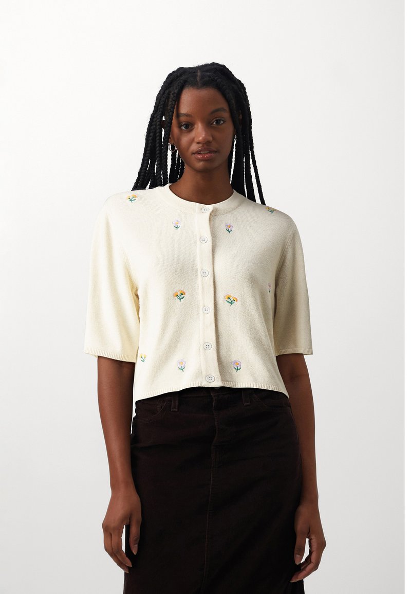 Object OBJTHESS SLEEVE CARDIGAN - Cardigan - sandshell