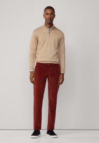 Façonnable 1/2 ZIP - Maglione - dark stone beige