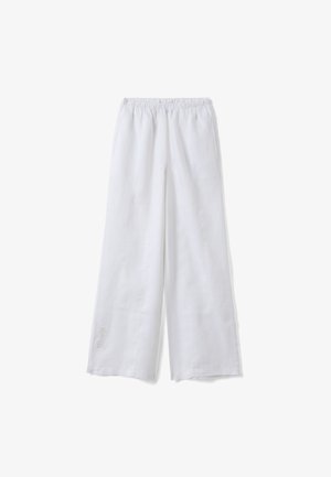 UTOPJA, WIDE-LEG TROUSERS - Pantalones - optical white