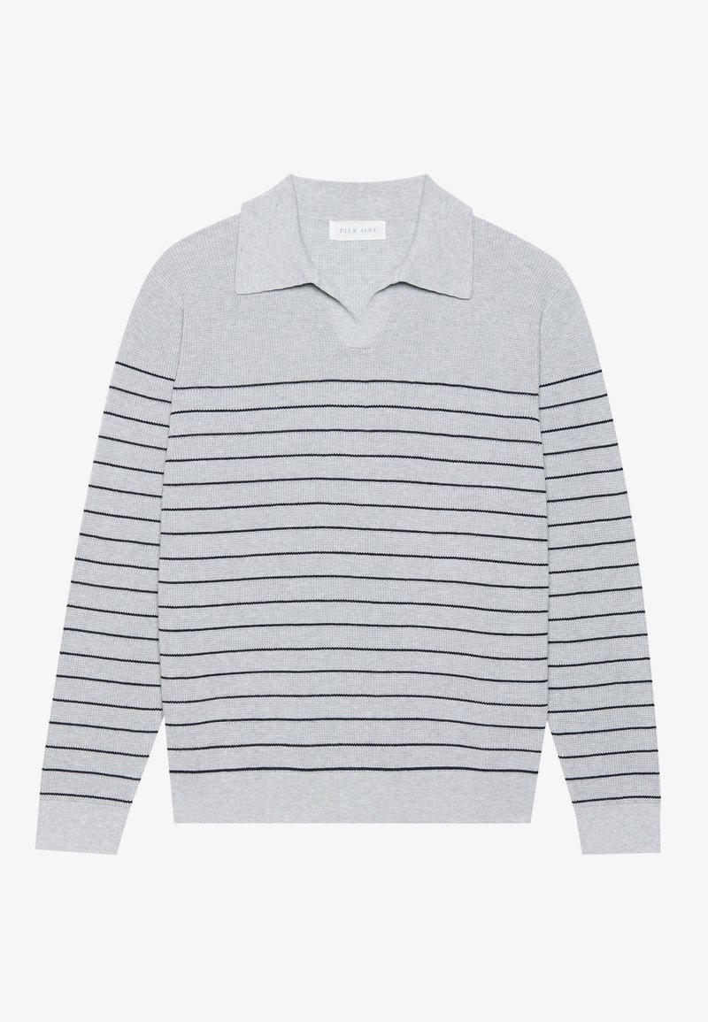 Pier One Trui lichtgrijs gemêleerd Pier One Trui lichtgrijs gemêleerd