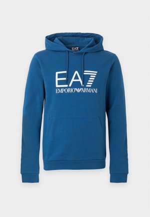 EA7 Emporio Armani, TRAIN CORE BIG LOGO HOODIE COFT - Kapuutsiga pusa - dark blue